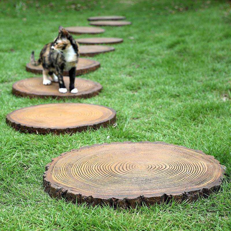 仿木纹踏步石庭院花园草坪垫脚汀步石户外园林防滑脚踏铺路石摆件,玩具/童车/益智/积木/模型,毛绒/玩偶/公仔/布艺类玩具,淘宝优惠券,粉丝福利购,淘宝优惠卷