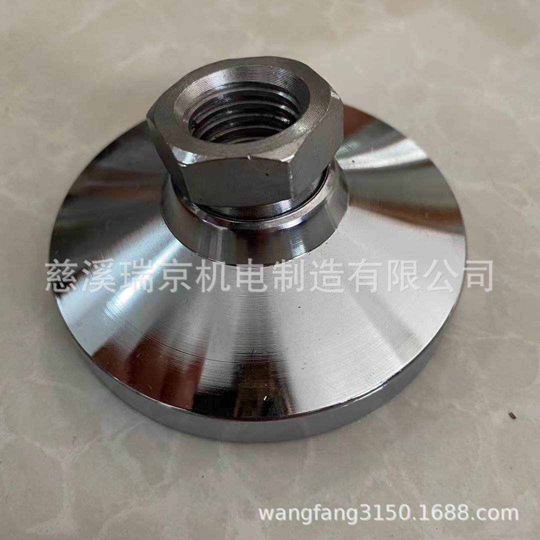 万向活动脚可选配螺纹大小螺杆长度镀铬地脚螺栓垫脚防震调节高度