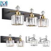 轻奢创意浴室镜柜壁灯Vanity 跨境亚马逊美式 水晶镜前灯 Lighting