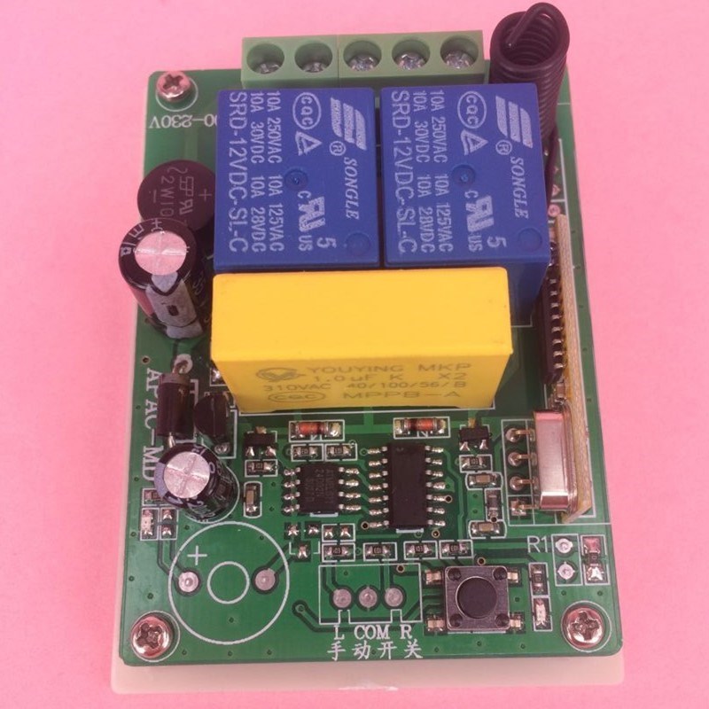220V单电机马达正反转三线控制器升降机卷帘门窗控制器带手动开关
