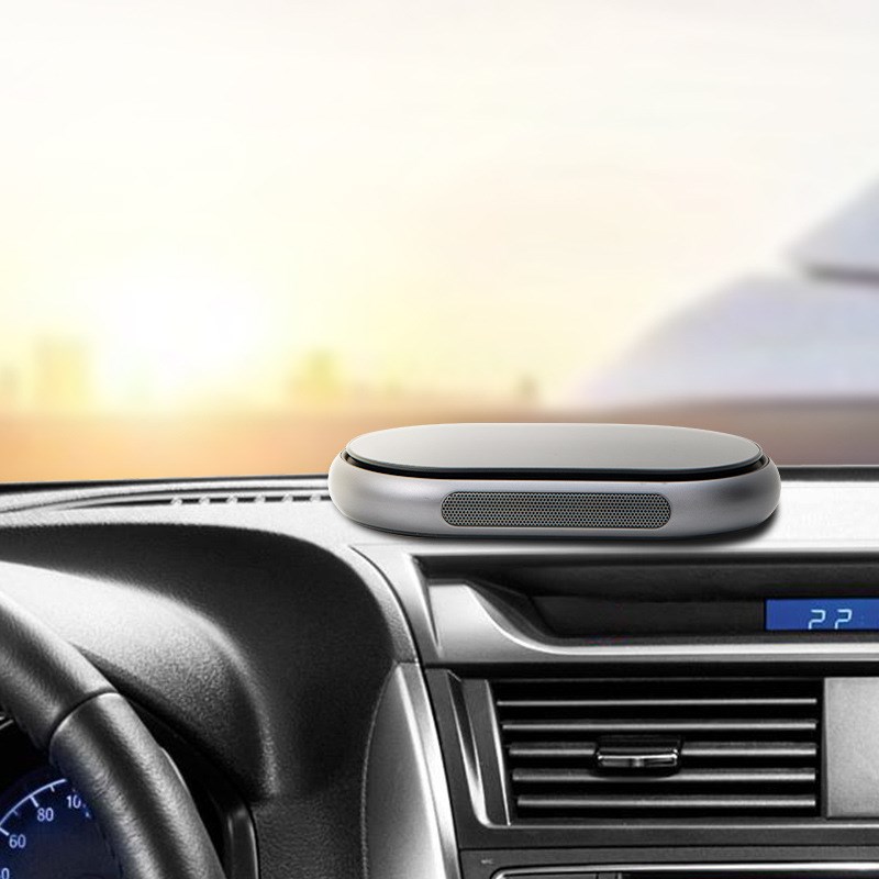 无线太阳能铝合金车载空气净化器负离子家用办公室桌面空气净化器