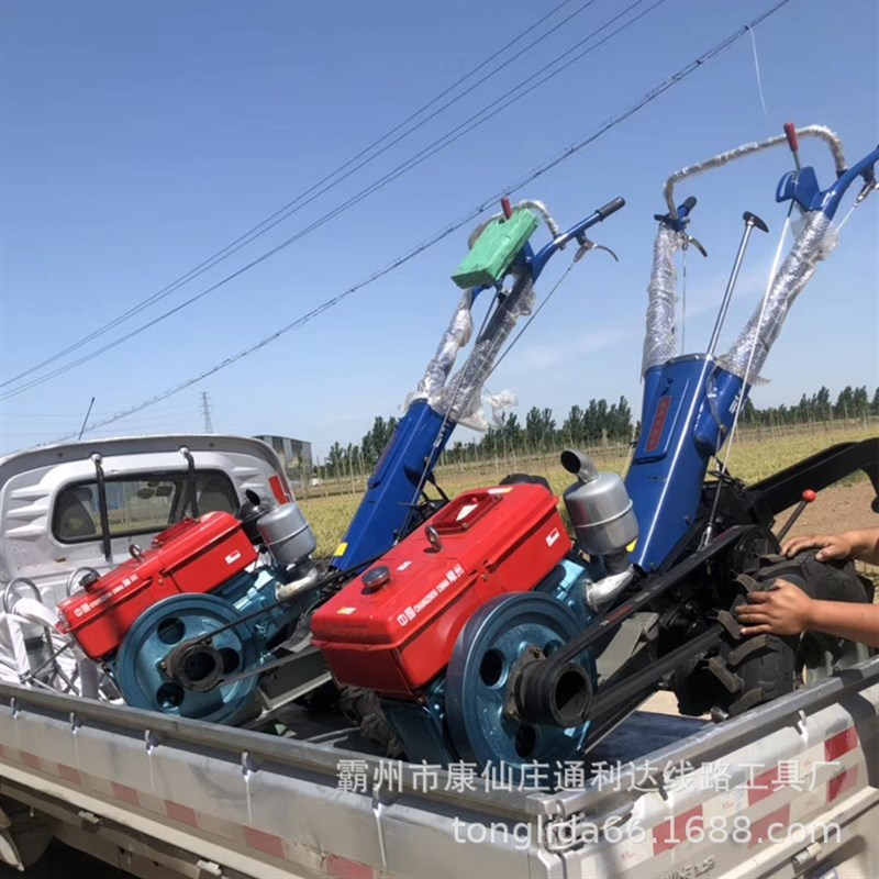 新型手扶拖拉机单卷筒拖拉机绞磨柴油手扶拖拉机 柴油手扶式绞磨