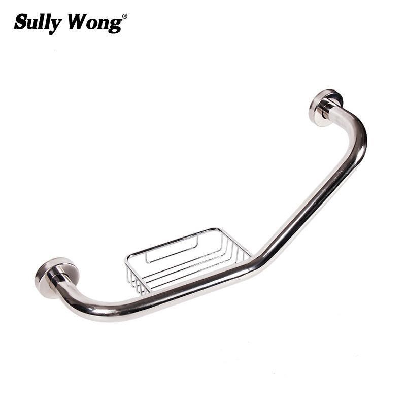 不锈钢扶手防滑浴室拉手置物架老人卫生间304浴缸无障碍包邮