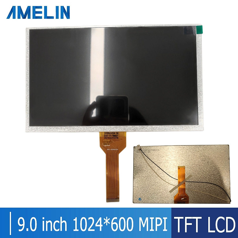 9寸TFT显示屏1024*600分辨率IPS屏幕MIPI接口可加LCD液晶触摸屏