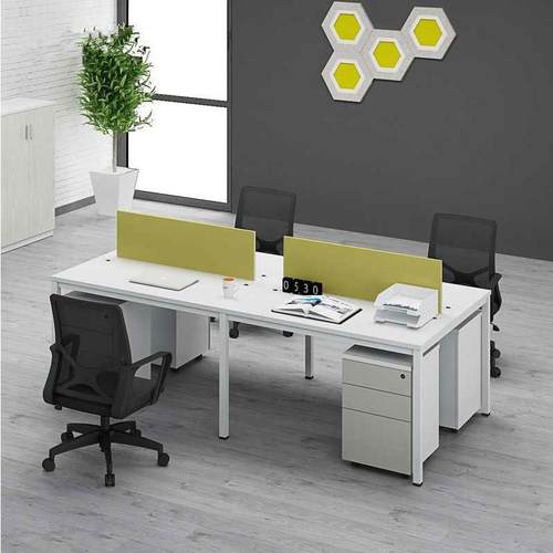 上海办公桌椅组合职员办公桌4人位简约现代双人员工位设计师家具