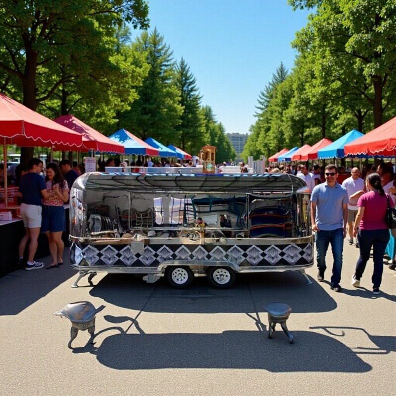 上海亿宝移动商铺拖挂房车美食车旅居车街景车food trcuks出口款