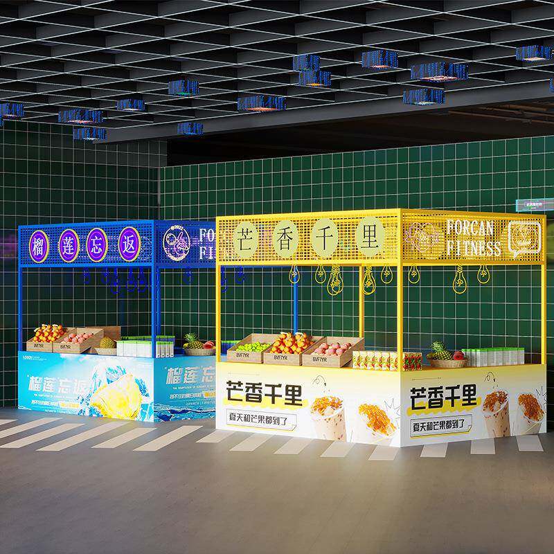 铁艺活动棚架集市移动摊位布艺展示架商场促销架多功能夜市摆摊桌