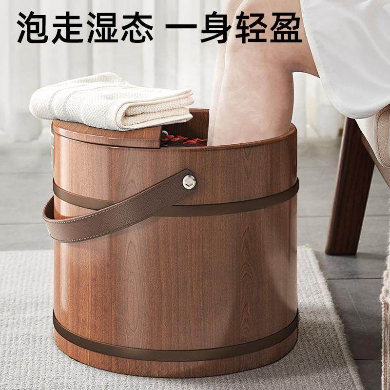 加厚柏木泡脚桶保温直销手提木桶实木洗脚盆按摩泡脚足浴木盆,智能设备,其他智能设备,淘宝优惠券,粉丝福利购,淘宝优惠卷