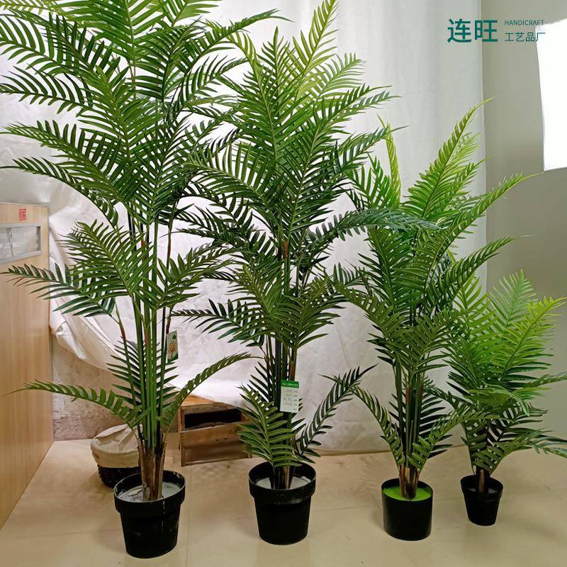 娱乐场所家居装饰连心葵散尾葵凤尾葵仿真树北欧仿真海葵