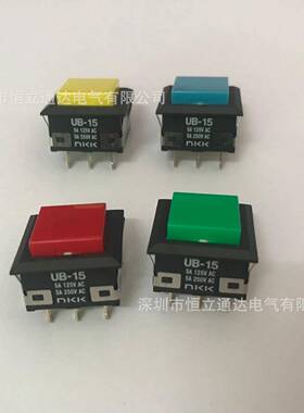 NKKUB-15UB-15KKS1N绿红黄蓝不带灯按钮正方形嵌入式安装