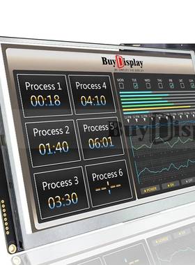 9寸TFTLCD彩色液晶显示屏配LT7683控制板/并串口/可配触摸屏
