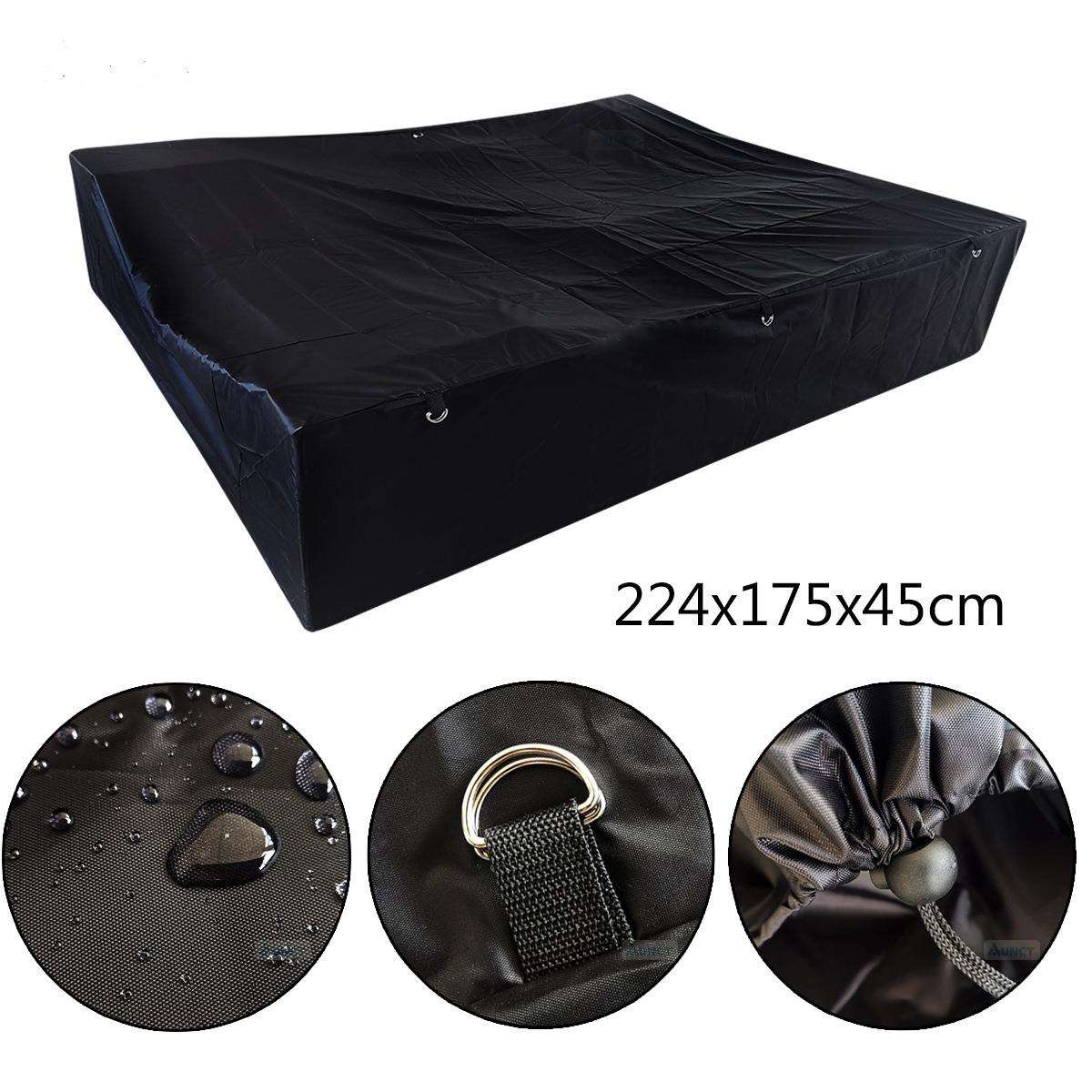露营车拖车防水罩拖车盖户外车辆防风防尘防护罩224x175x45cm