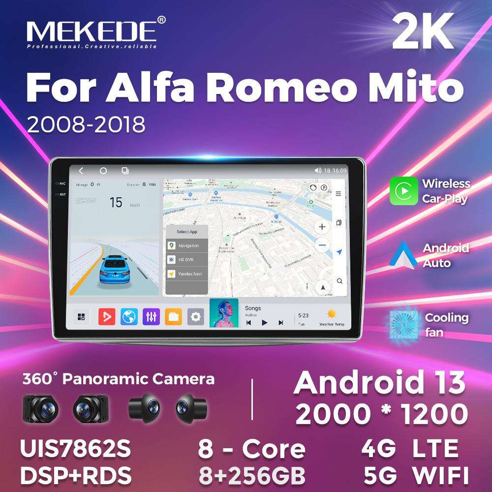 适用于AlfaRomeoMito2008-2018阿尔法朱丽叶罗密欧安卓导航仪