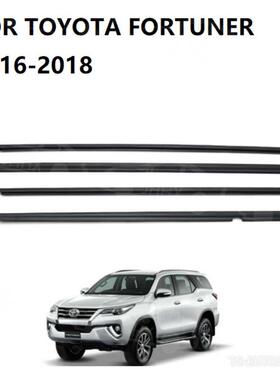 FORTUNER/穿越者2016-2018黑色/电镀车窗玻璃外压条防水黑色胶条