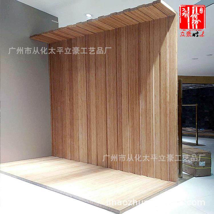 立豪竹木厂竹木格栅木隔断竹制屏风竹隔板竹花格隔墙木制隔断墙