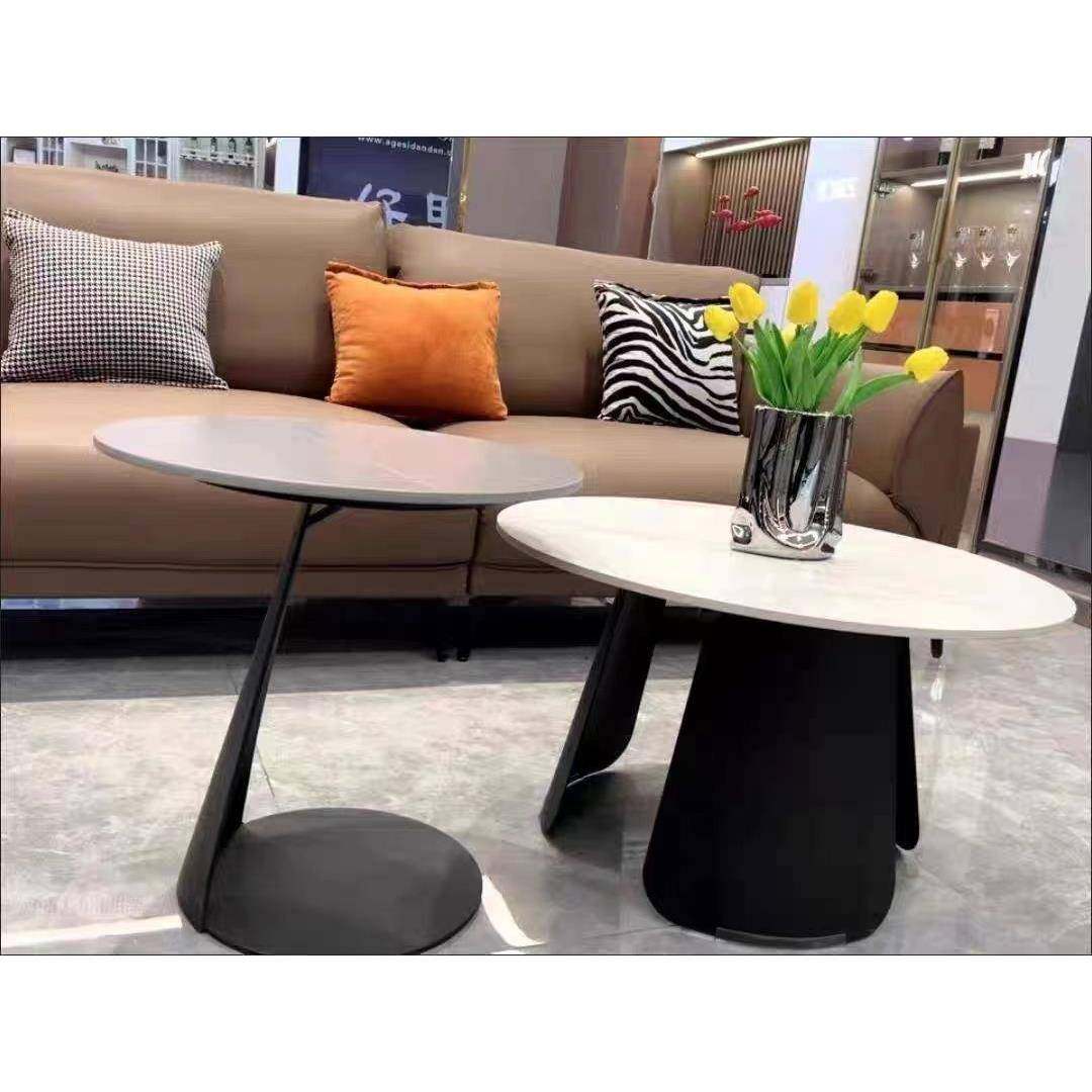 现代简约小户型轻奢岩板茶几圆形客厅家用大小圆边几组合个性高档,纺织面料/辅料/配套,纺织机械配件,淘宝优惠券,粉丝福利购,淘宝优惠卷