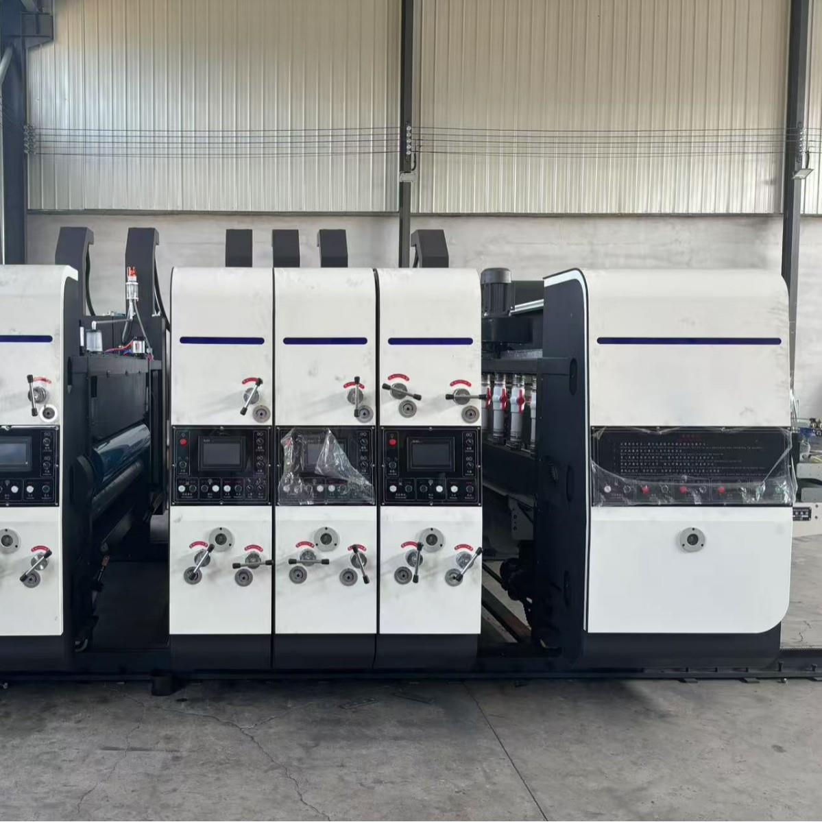 270X2000型单色水墨印刷全电脑一键换单开槽三道压线成型