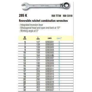 3MM USA乌沙2克带棘轮用扳手两28285K5K6MM 含税