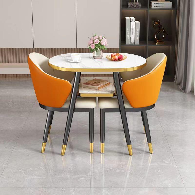 约洽谈AQK接待可桌收纳椅会客休闲圆桌子办公室休闲区简阳台小桌