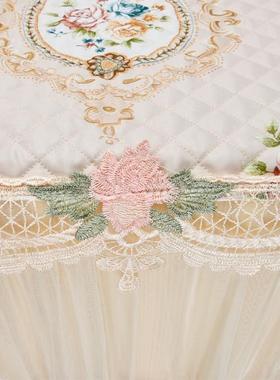 KI9S欧式时尚蕾丝棉子麻面保险柜几防罩尘盖巾床头柜桌YYP罩茶罩