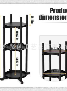 饮NNW水支架层铁艺金黑色盆栽植物架3室内落地花架机室外通属用