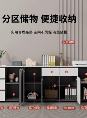 矮柜文件柜办公柜门柜约现代资料柜质办公桌简柜抽木屉RRP水储物