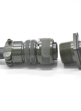 防S水84连接器M3106A1-1AP公直头配套M8S310218-1S方形母座航空插