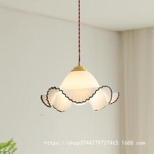 设时尚中古风869璃草帽吊灯餐厅卧室餐厅前台吧台计师创吊意装玻