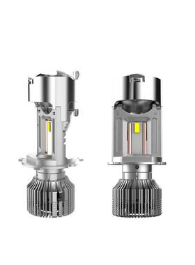 新款迷你QWO透镜款L5ED汽车前大灯H4汽车4透e镜ldH车灯5W