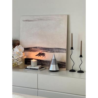 奶油系客沙发后挂画宋美法学复古代中古风家居软装白GJX色装厅饰