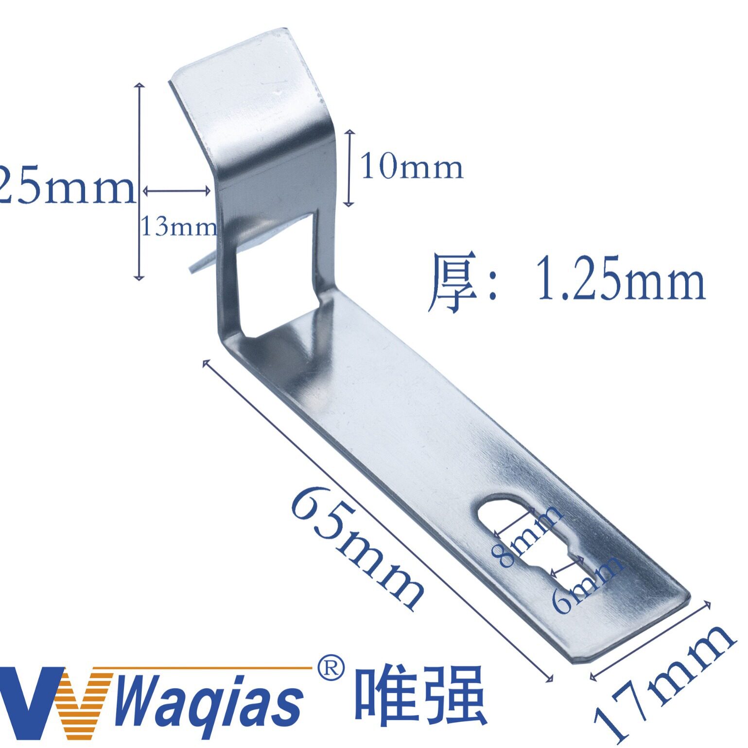 不锈钢K型梁底转角瓷砖干挂件