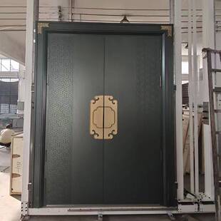 6MM铝板现庭代约中式入简户门豪宅大门院入户铸铝502装甲门安全新