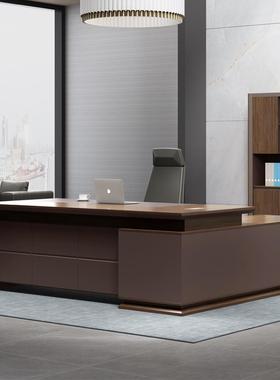 老板桌简约现代大班台总裁办公桌主管经理桌班台桌AD-22115/24115