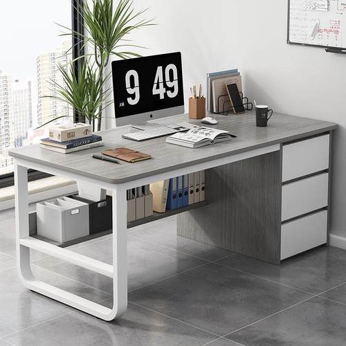 办公桌简约现代职员桌椅组合员工位办公室桌子家用卧室台式电脑桌