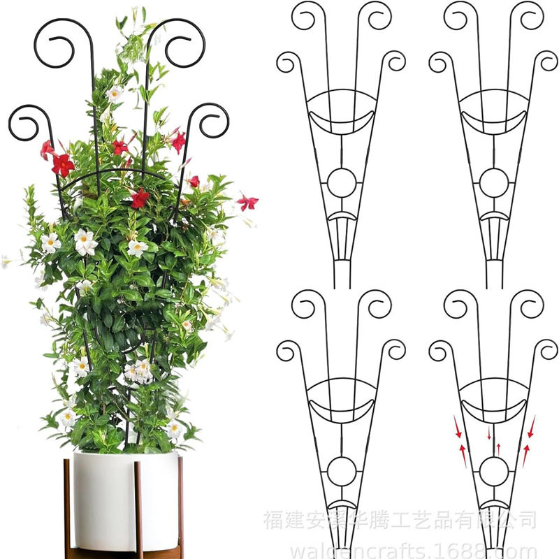 室内盆栽金属植物金属格子架适用于多种藤蔓植物攀岩支撑