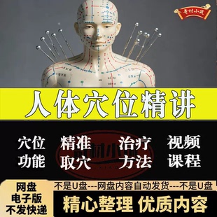 中医经络穴位精讲250个穴位精讲+针灸取穴纲要课程素材资料大全