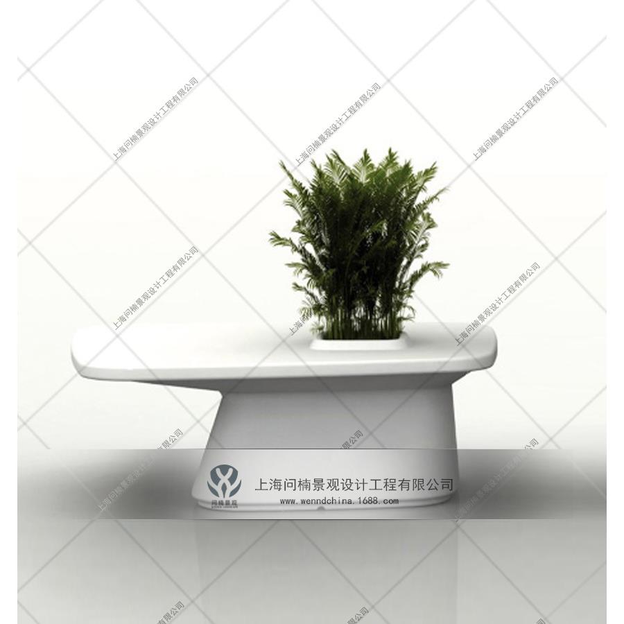 商业美陈商场植物花盆装饰玻璃钢材质创意几何造型花缸花艺花器