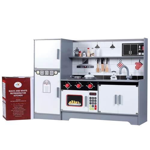 儿童切切乐做饭玩具仿真厨房冰箱套装木制女孩过家家厨房灶台批