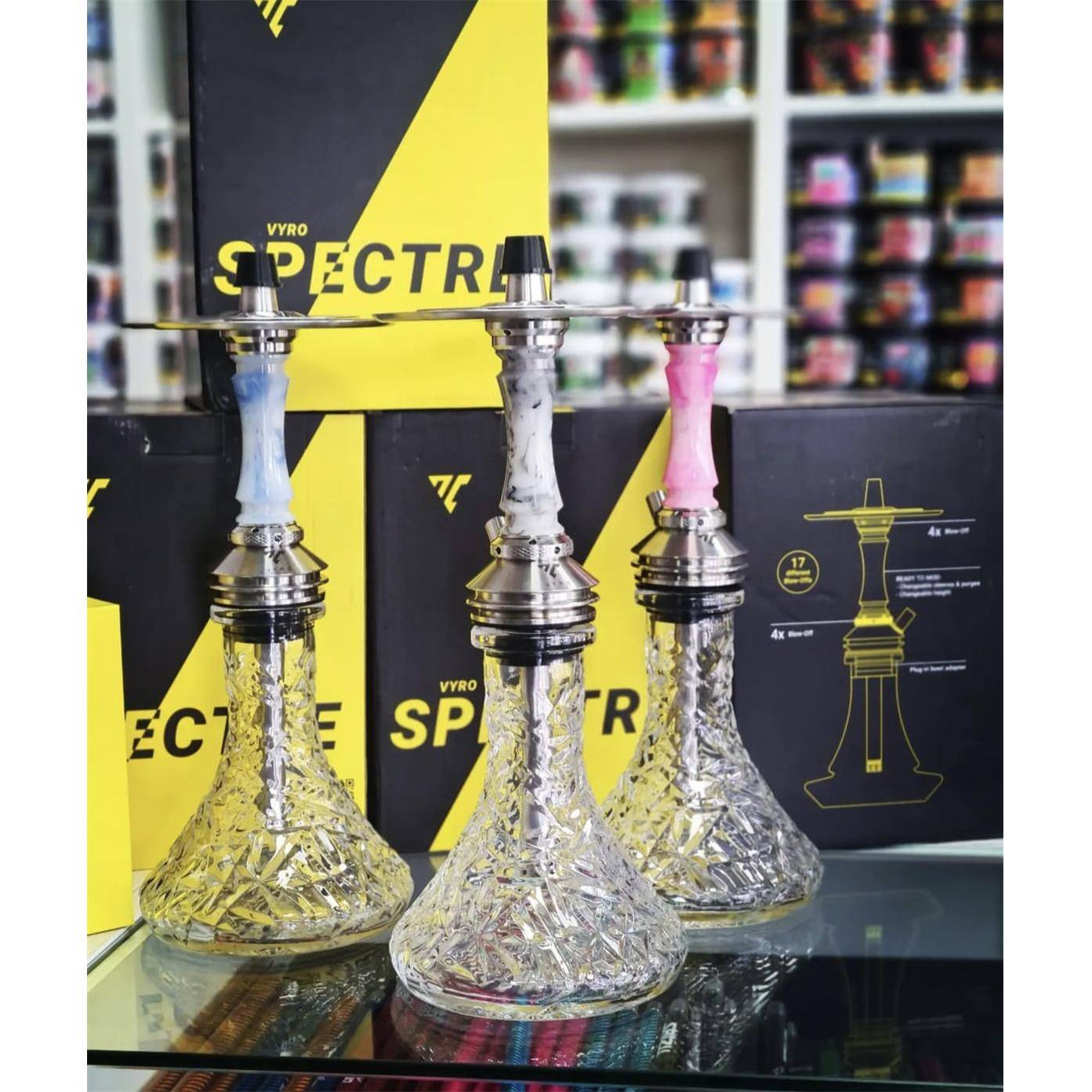 德国外贸中号不锈钢水烟壶三种出气方式整套水烟配件Hookahshish