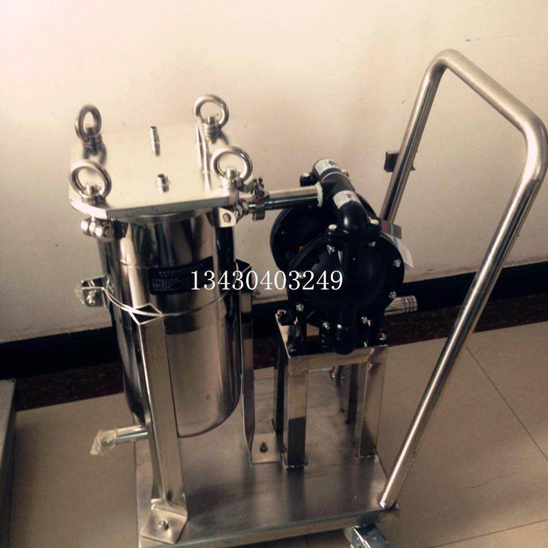 1寸过滤器带泵推车式过滤器涂布机前置过滤器图片