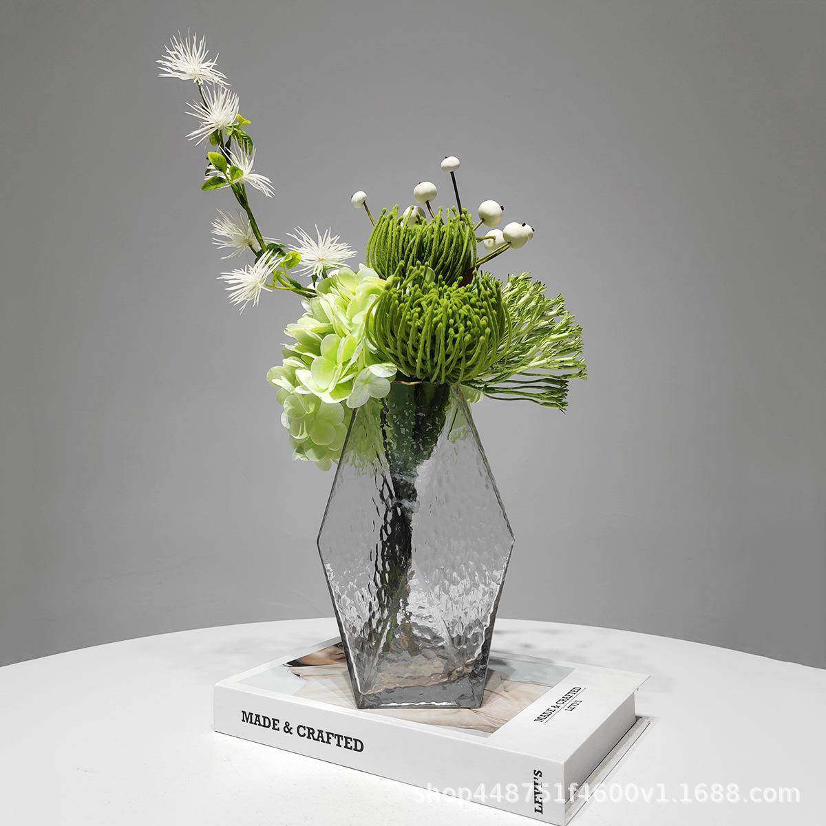 现代简约花瓶花器插花仿真花假花整体套装桌面餐桌酒店样板房摆件