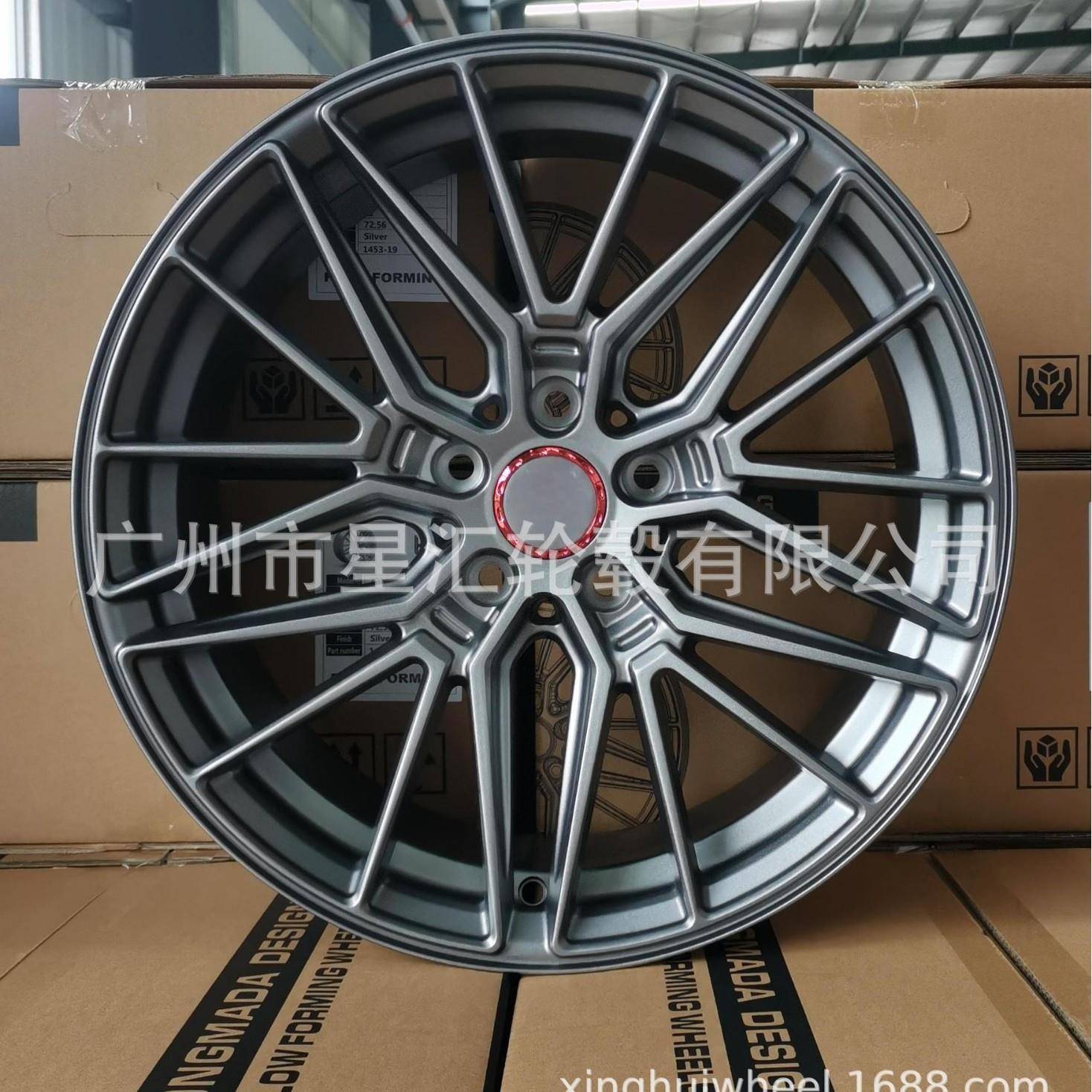 19寸库存19x8.5J哑光枪灰/银色铝合金轮毂5x112carwheels