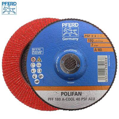 7寸德国马圈百叶片180*22PFERD德国进口百页轮陶瓷磨料平面砂布轮