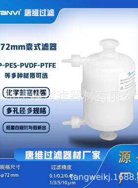 卡盘接头Φ72mm囊式滤器化工行业油墨和染料显影液的过滤