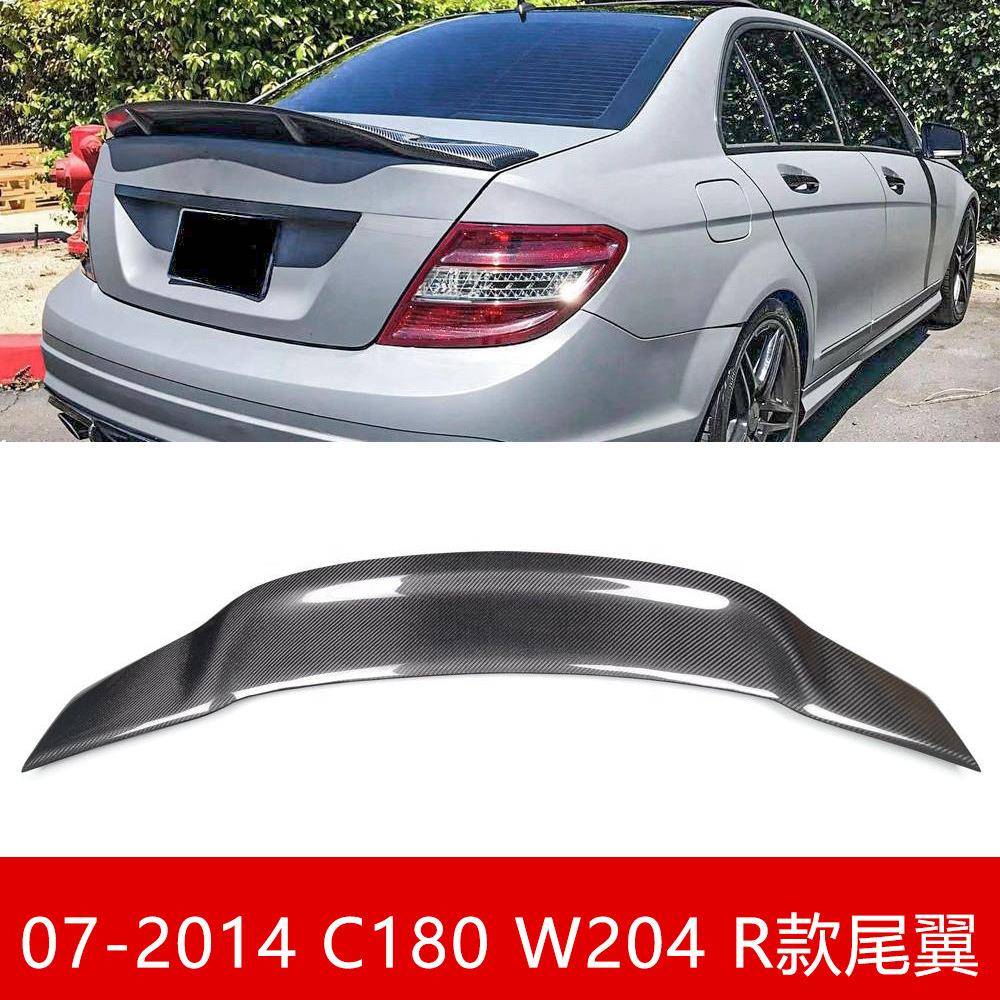 07-14款奔驰C级W204尾翼C180碳纤维AMG顶翼C2