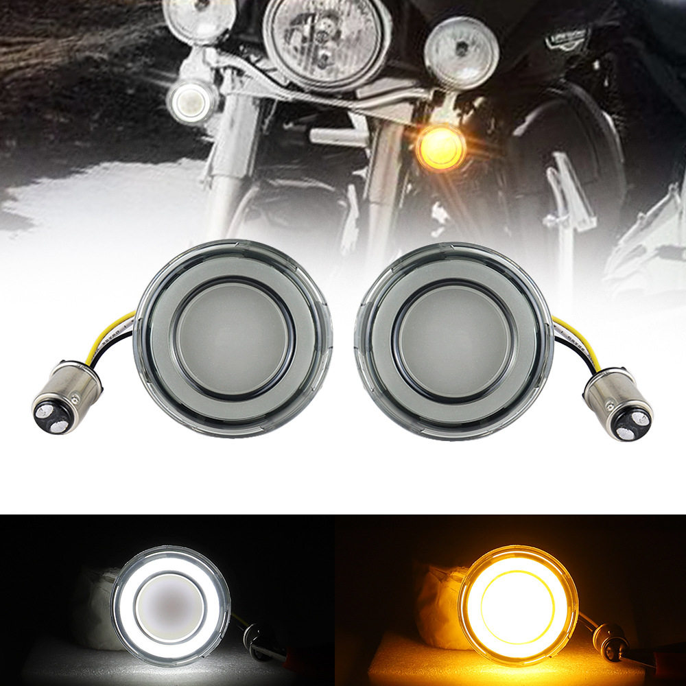适用哈雷 XL883/X48 滑翔系列 软尾 改装LED转向灯肥仔LED信号灯