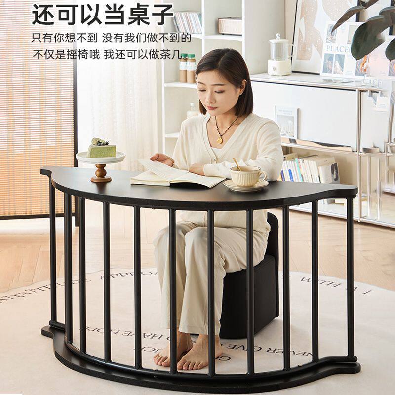 香蕉船单人摇椅多功能懒人沙发房间阳台休闲椅出租屋折叠午睡躺椅
