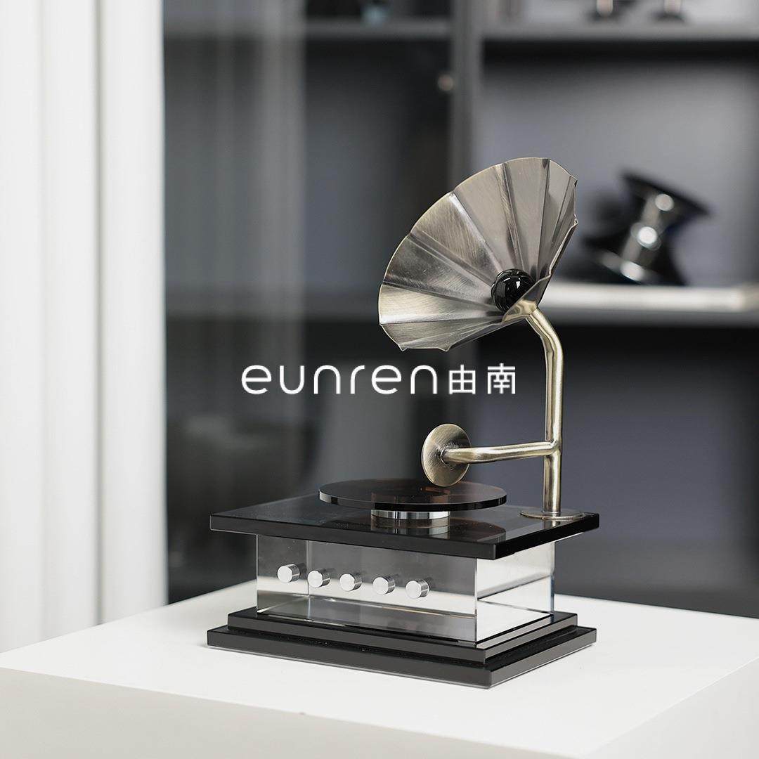 新中式轻奢复古简约留声机摆件样板房间家居客厅玄关桌面软装饰品,智能设备,其他智能设备,淘宝优惠券,粉丝福利购,淘宝优惠卷