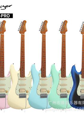 L-G2-PRO升级版ST电吉他，单单双拾音系统，抛光指板，圆头品丝