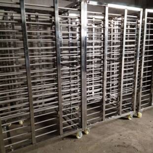 速冻车架子车304全不锈钢冷冻车尺寸周转车